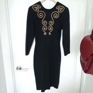 Vintage Town & Country Sweater Dress by Canadian Union Made 80's Dress